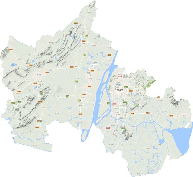 马鞍山市地形图高清版大图铜陵市地形图高清版大图芜湖市地形图高清版