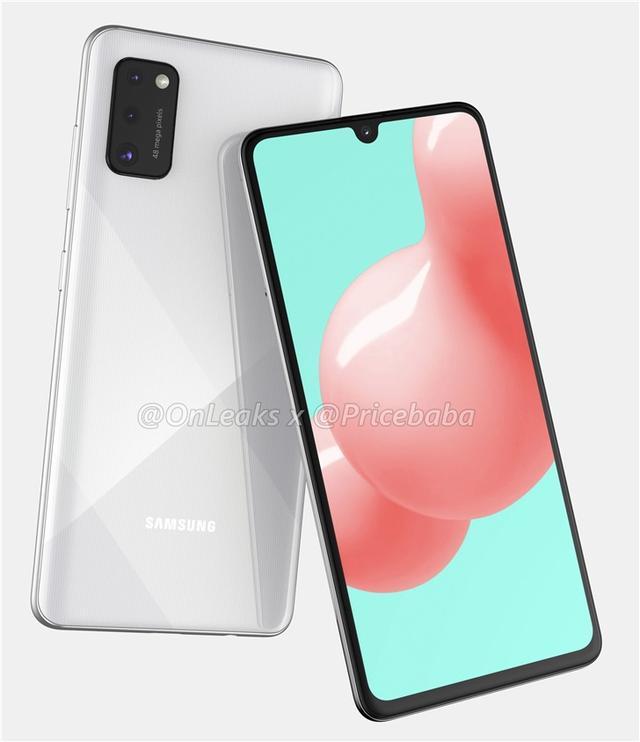三星galaxya41渲染图曝光水滴屏联发科p65